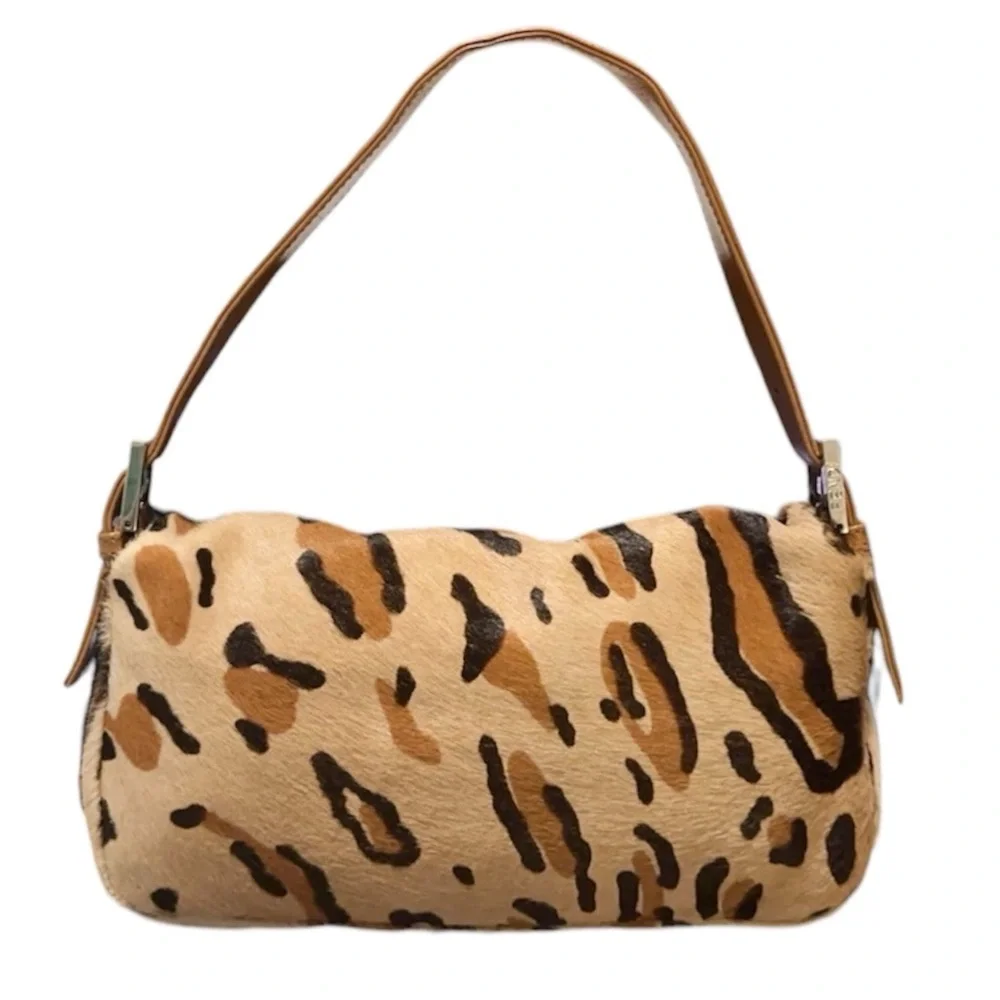 Fendi Pony Hair Leopard Baguette - Picture 2 of 9